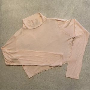 MISSGUIDED Ribbed Blush Crop Top